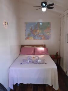 room 8 -- sleeps 2 - one double bed, shared solar hot water bath